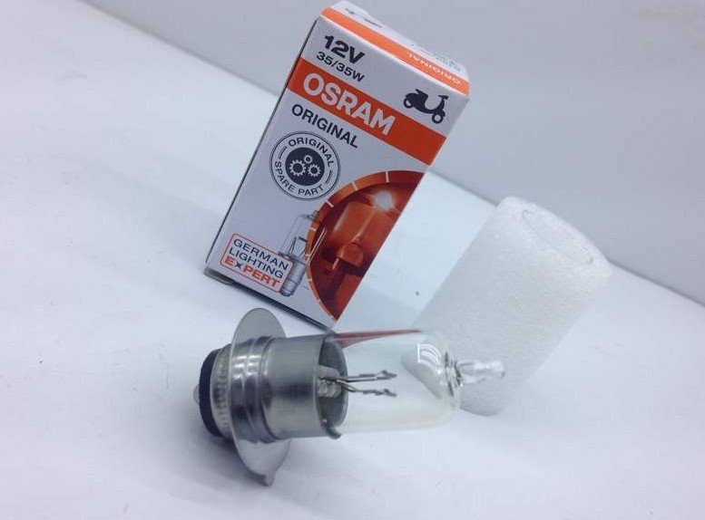 Đèn Osram Halogen-M5(T19)-12V-35/35W | 62337RV - Dream, Wave, Wave Alpha, Fu 2, AB Thái - 100 bóng/hộp , 1.000 bóng/thùng